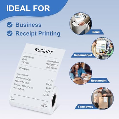 3 1/8 X 230 Thermal Receipt Paper Rolls- Fits All Pos Cash Registers, For Clover POS Cash Register Printers-Premium Quality German Paper- 50 Rolls - size: 50 Rolls- 3 1/8 x 230 thermal paper