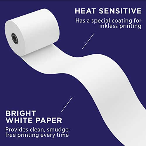 Thermal Paper for Clover POS (Clover Station Thermal Printer) by Paper Planet | Credit Card Receipt Rolls for C500 C501 C503 C100 P100 | 20 Rolls (Pack of 2) - size: 20 Rolls (Pack of 2), style: Standard