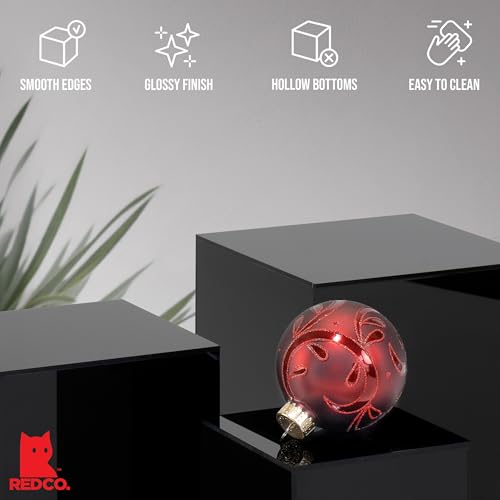 Red Co. Set of 3 Glossy Black Acrylic Cube Display Nesting Riser Stands with Hollow Bottoms - color: Black, size: 4",5",6" - 1 Pack
