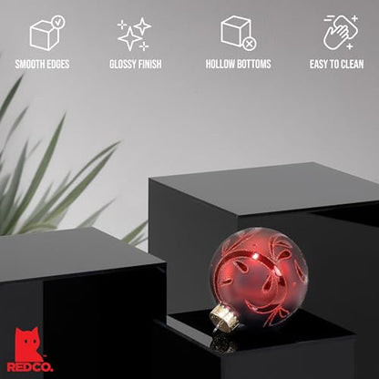 Red Co. Set of 3 Glossy Black Acrylic Cube Display Nesting Riser Stands with Hollow Bottoms - color: Black, size: 4",5",6" - 1 Pack