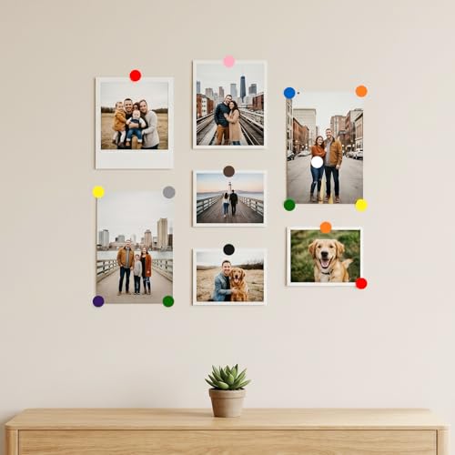 2040 Pcs Dot Stickers 0.4" Color Coding Labels, Red - color: Red