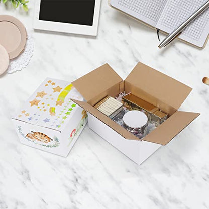 40 Pack Small Shipping Boxes 8x6x4 Inches - size: 8x6x4