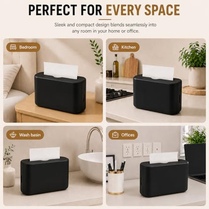 Multifold Paper Towel Dispenser Countertop, Hand Towel Dispenser - color: Black