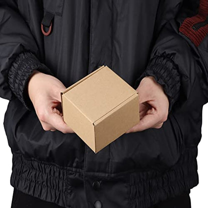 PHAREGE 50 Pack 4x4x2 inch Small Shipping Boxes, Brown Mailing Boxes - color: Brown, size: 4x4x2 inch 50 Pack