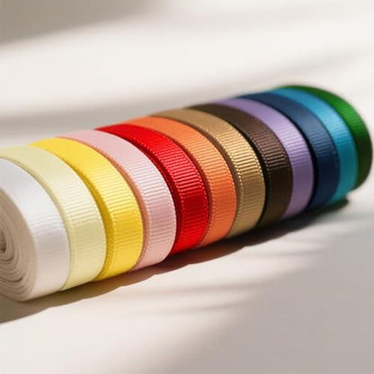 QingHan Grosgrain Ribbon 3/8 Inches 40 Yards (20 Colors x 2yards) - color: Multi