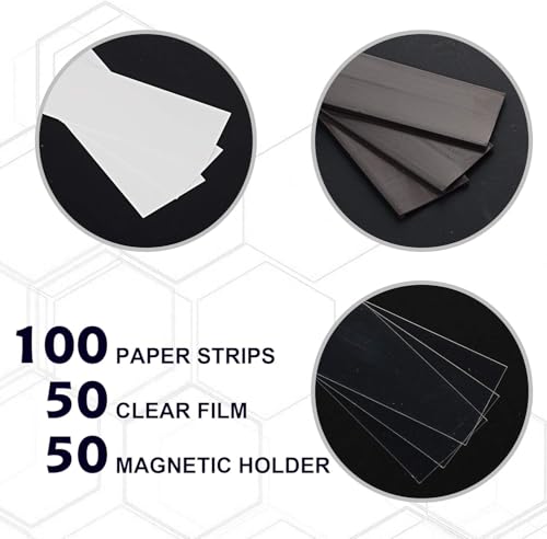 LLPT Magnetic Label Holder 2" x 1" 50 Packs C Channel, ROHS Certified NBR - size: 2" x 1" 50 Packs