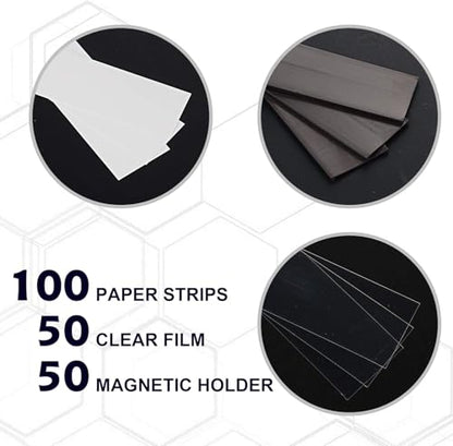 LLPT Magnetic Label Holder 2" x 1" 50 Packs C Channel, ROHS Certified NBR - size: 2" x 1" 50 Packs