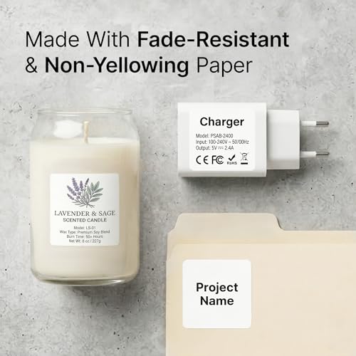 2" X 2" Matte White Printable Labels (30 Sheets, 600 Stickers) - size: 2" X 2"