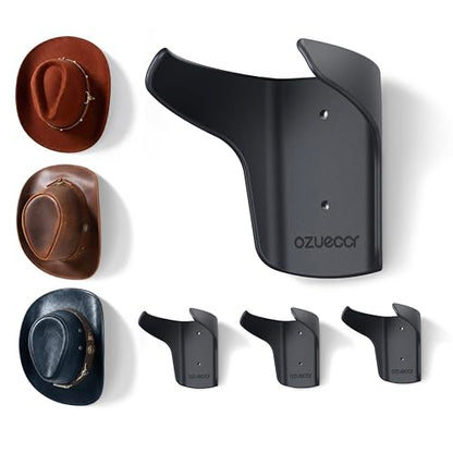 Ozueccr Cowboy Hat Rack for Wall, 4 Pack - size: 4 Pack
