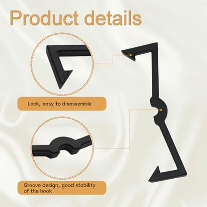 100PCS Pegboard Clips Pegboard Hook Locks Black Plastic Peg Board Locks Peg Board Organizer Accessories for 1/4" and 1/8" Pegboards DD018
