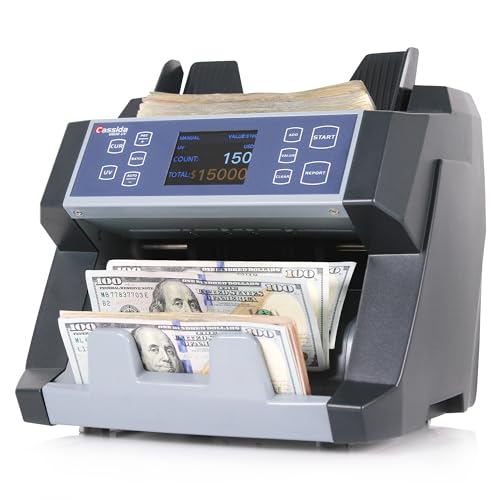 Cassida Money Bill Counter I Business Grade I 1,400 Notes/Min I 6600 UV - size: Medium (6600 Uv)