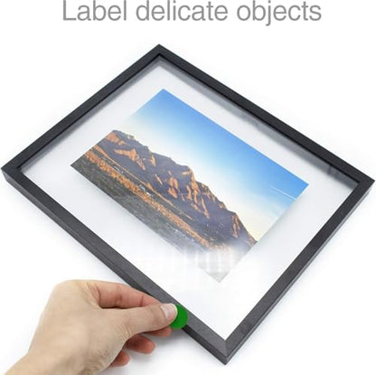 ChromaLabel Green Dot Stickers, 3/4 Inch Removable, 1000/Box - color: Green, size: 3/4"