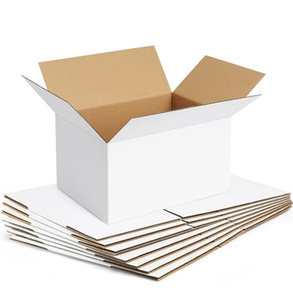 Famagic 8x6x6 Shipping Boxes Small for Small Business, White, 10 pack - color: White, size: 8x6x6 inch