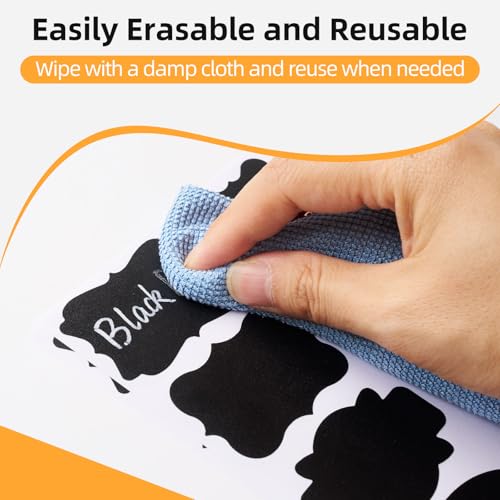 Homrelaxy 360 Pcs Chalkboard Labels Stickers for Glass Jars, 3"x 2" - size: 3"x2"