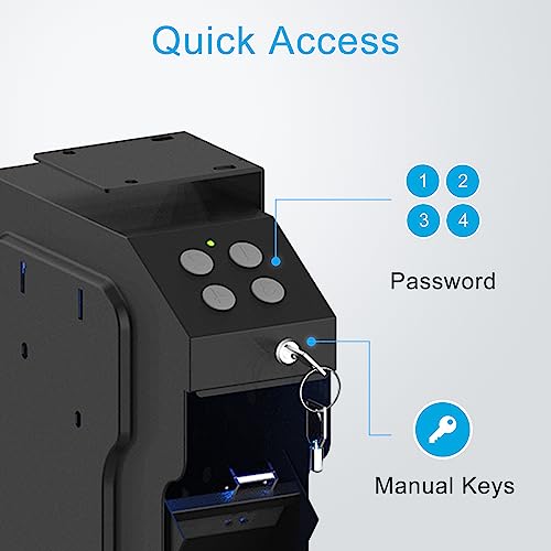 VERPROOF Keypad Gun Safe for Handgun, Pistol Safes, Small Gun Safe