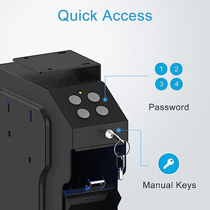 VERPROOF Keypad Gun Safe for Handgun, Pistol Safes, Small Gun Safe