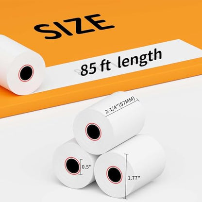 Thermal Receipt Paper Rolls 3-1/8 x 230ft, 50 rolls - 48 GSM - size: 3 1/8" x 230'