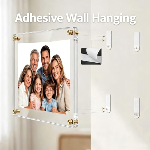 Kalami 11x14 Acrylic Wall Mount Picture Frame Self Adhesive - size: 11 x 14 in