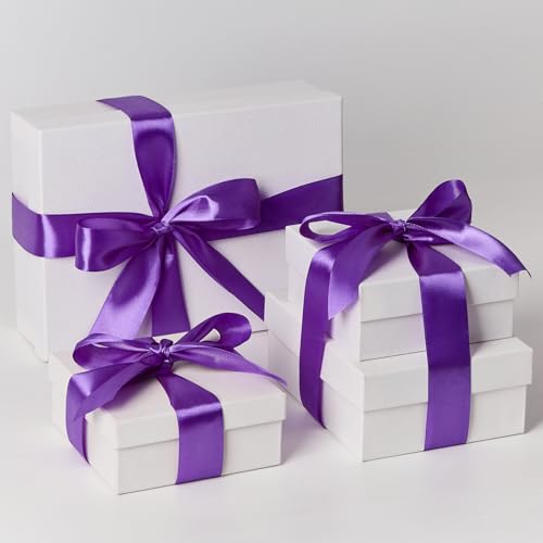 Mauproy Purple Satin Ribbon, 1-1/2 Inch, 50 Yards - color: Purple