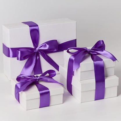 Mauproy Purple Satin Ribbon, 1-1/2 Inch, 50 Yards - color: Purple