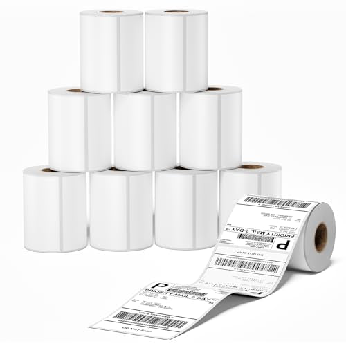 4x6 Thermal Shipping Labels 10 Rolls 250PCS/Roll - color: White-250*10