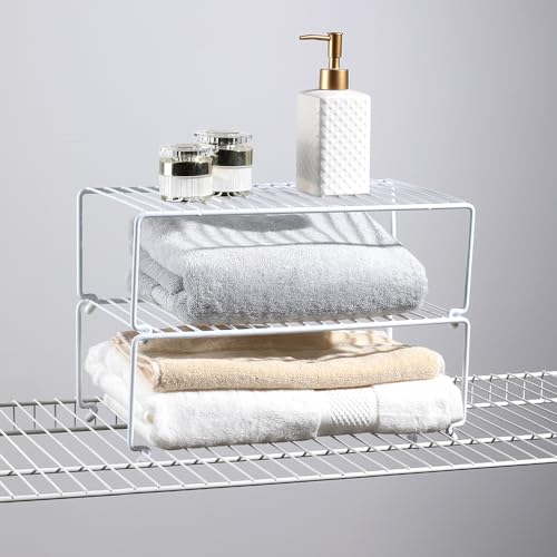 8-Pack Wire Shelf Dividers, 4-Pack Wire Extra Shelf for Wire Shelf Organizer