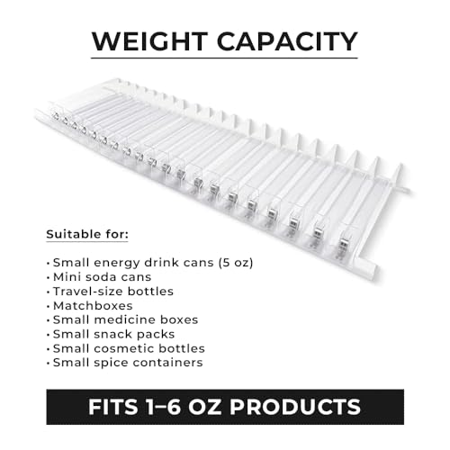 20-Pack 4FT, 12IN, 3N Spring-Loaded Shelf Pushers for Gondola Shelves (1–6 oz Products) - size: 3N (1-to-6 OZ)