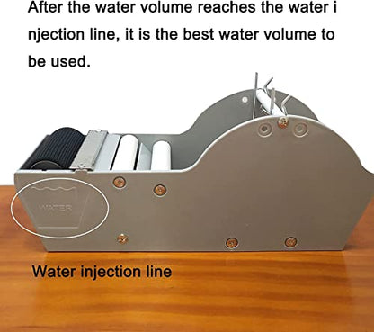 QILIMA Desktop Grey Water Activated Tape Dispenser with Reinforced Kraft Paper Gum Tape 1.88In x 55 Yards for Shipping, Carton and Box Sealing - color: Gray