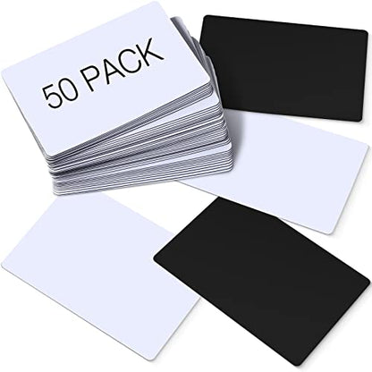 Spakon 50 Pack Dry Erase Blank Magnetic Labels, White, 5.6 x 3.7 Inch