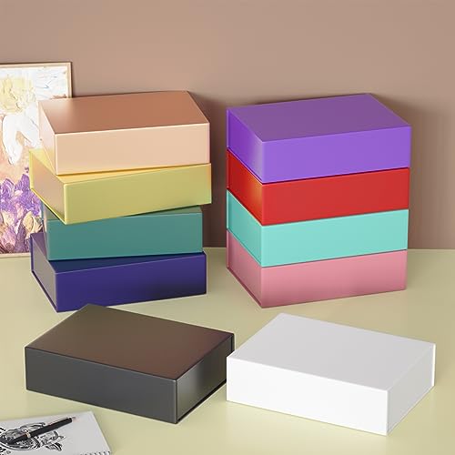 5Pack Gift Boxes 11.9" x 8.5" x 3.3",Magnetic Closure Gift Box for Presents - color: Rose Gold/5PCS