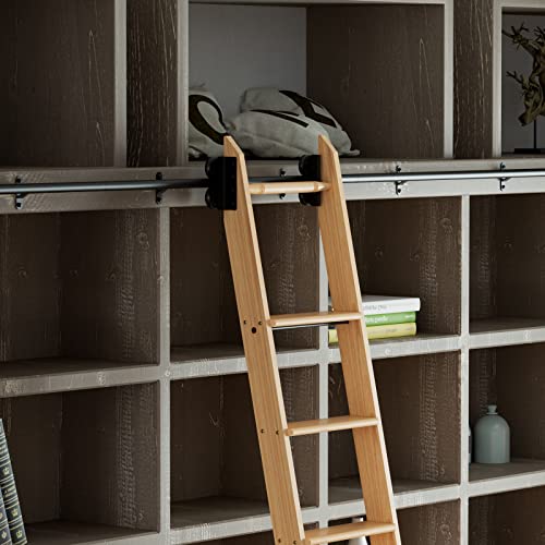 10ft Rolling Library Ladder Kit with Hardware