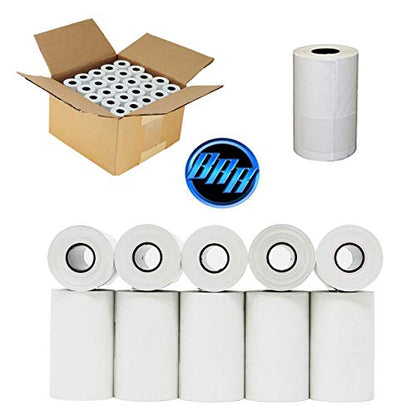 BuyRegisterRolls (50 Rolls) 2 1/4 x 70 Thermal Paper 55 GSM Premium Quality German Paper Large Rolls For Clover Flex Verifone VX520 Ingenico ICT220 ICT250 First Data FD400 BPA Free - size: 1 Case - 50 Rolls, style: 2 1/4" x 70' Thermal