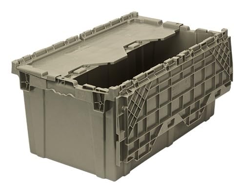 Storage Bins with Lids Heavy Duty Stackable Storage Box - size: 27" x 17" x 12"