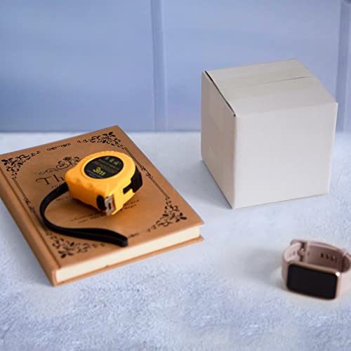 SUNLPH White Shipping Boxes 4x4x4 Inches Small Corrugated Cardboard Boxes, 25 Pack - size: 4 x 4 x 4