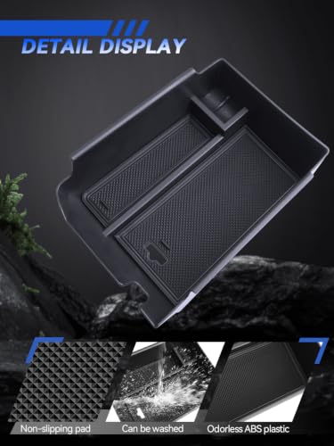 for G70 Center Console Organizer 2019 2021 2022 2023 2024 2025 Genesis G70 Accessories Armrest Tray Middle Storage Box Insert Container Durable ABS Plastic - size: for 2019-2025 Genesis G70
