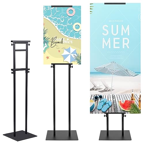 Poster Stand for Display, Adjustable Heavy Duty Poster Board Stand - size: Double-Pole Poster Stand 1 Pack