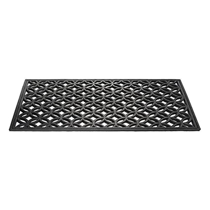 DII Rubber Doormats Collection All Weather, 18x30, Lattice - color: Lattice, size: 1'6" x 2'6" (Rectangular)