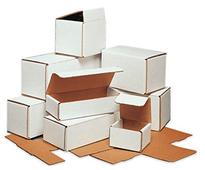 Secure Seal Shipping Boxes - 3x3x2" Mailers - White Foldable Corrugated Cardboard Packaging for Mailing, Moving, Storage, and Organizing - Strong Lightweight Foldable (Bulk 50 Pack) - size: 3x3x2 Pack of 50