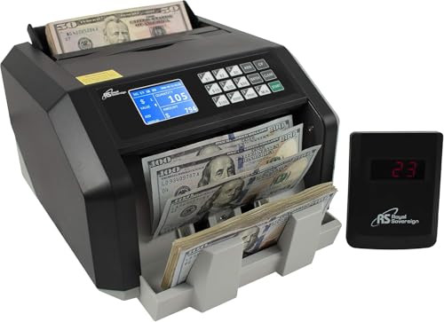 Royal Sovereign USD High Speed Money Counter, with Value Counting, Add and Batch Mode, UV/MG/IR Counterfeit Bill Detection for Small Business (RBC-ES250N)