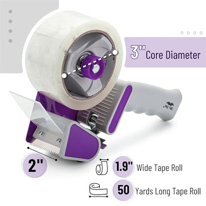 Mr. Pen- Heavy Duty Packing Tape Dispenser Gun, 2 Inch - color: Purple, size: 2 Pack