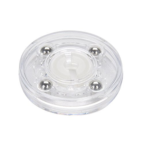 TamBee 4 Pack 2 Inch Acrylic Lazy Susan Turntable Organizer, 360° Rotation Display Base, White Acrylic for Spice Rack, Cake, Kitchen Cabinet, Pantry Decorating - size: 2 inch Clear