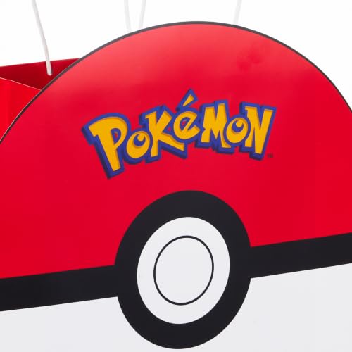 Hallmark Pokémon Gift Bags, 2-Pack (9" Medium PokéBall and 15" XL Pikachu) - size: 2 Count, style: Gift Bags