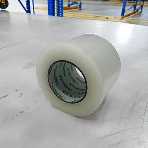 2 Pack Heavy Duty Packing Tape, Clear, 4 Inch Wide, 2.7MM Thick Shipping Tape, 145 Yards (435FT) Roll Length Mega Roll
