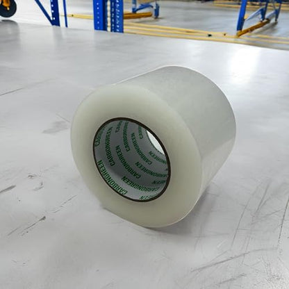 2 Pack Heavy Duty Packing Tape, Clear, 4 Inch Wide, 2.7MM Thick Shipping Tape, 145 Yards (435FT) Roll Length Mega Roll