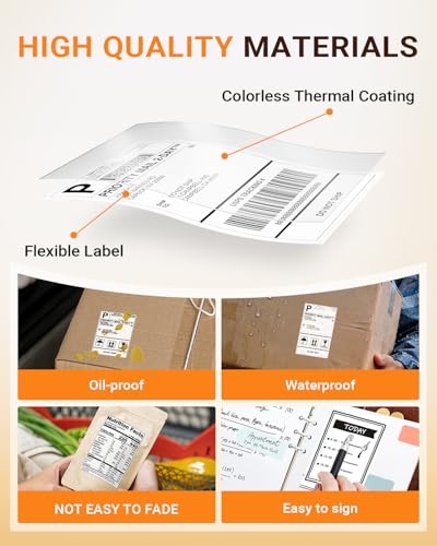 4x6 Thermal Shipping Labels Fanfold, Direct Thermal Printer Labels - size: Fanfold 4000 Shipping Labels