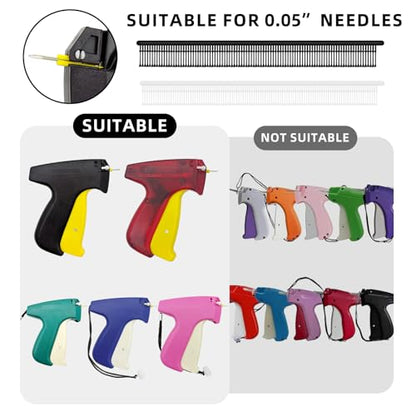 2000Pcs Mini Stitch Gun Fasteners Fit Micro Stitch Gun, 0.17 inch/4.4mm - color: Black, White