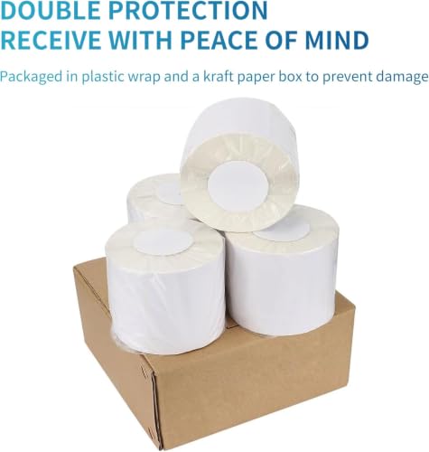 9527 Product 4x6 Blank Direct Thermal Shipping Labels for Zebra 2844 Zp-450 Zp-500 Zp-505 Direct Thermal Labels Printers, Eltron Printer, 250 Label per Roll,Total 16 Rolls 4000 Label - color: Roll, size: 16 Rolls | 4000 Labels