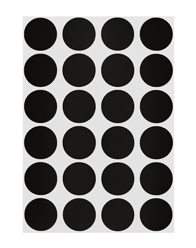 ChromaLabel Black Dot Stickers, 3/4 Inch, 1008/Pack - color: Black
