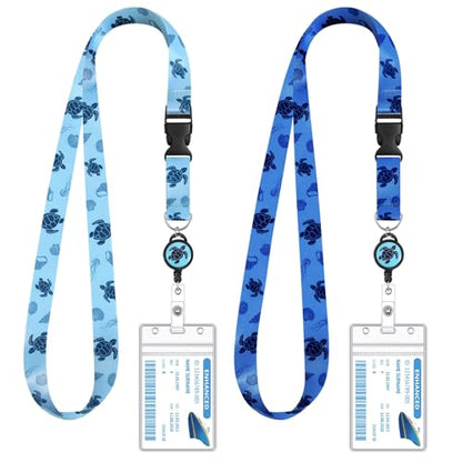 2 Pcs Cruise Lanyard for Ship Cards, Cruise Essentials 2026, Sea Turtle - color: Sea Turtle