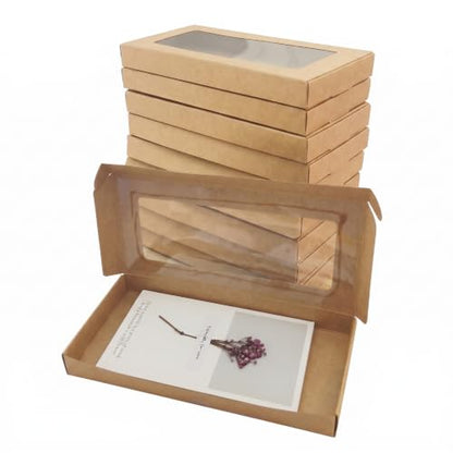 SULALIN Greeting Card Storage Boxes, 30 Pack,Kraft,7.87x3.93x0.78 Inch - color: 30pack,brown,7.87x3.93x0.78 inches